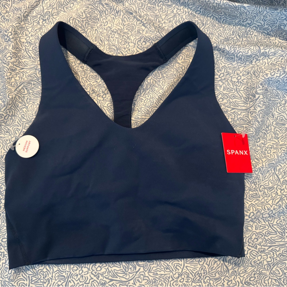 SPANX Midnight Navy Longline Sports Bra
